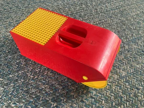 Lego Brick Vac #6840 Vacuum Pick Up 90s Red Yellow Storage Complete