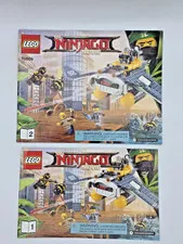 LEGO 70609 Ninjago Movie Manta Ray Bomber Instructions Manual Books 1 &2