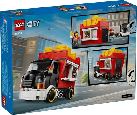 LEGO City French Fries Truck - Toy Vehicle Model Building with Removable Packaging...