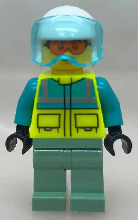 LEGO® Minifigure CITY Pilot Rescue Helicopter Set 60330 Hospital - cty1344