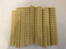 (20) LEGO 2x16 Plate Lot- TAN-#4282- Star Wars, Harry Potter, Castle, Hobbit