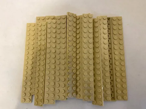 (20) LEGO 2x16 Plate Lot- TAN-#4282- Star Wars, Harry Potter, Castle, Hobbit