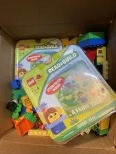 LEGO DUPLO Bulk Lot 5 lbs — 2x Read & Build Fairy Tale Sets + Mixed Blocks