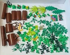 Lego Plants 170 Pc Lot~ Tree Trunks Green Vines Leaves Twigs Flowers