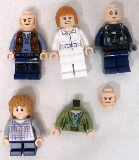 LEGO Jurassic Park World Lot Owen Grady ACU Guard Clair Dearing Grey Mitchel