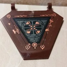 LEGO Fan Blade COPPER sticker Clips Flag BIG  triangle flat bottom Star Wars