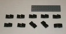 LEGO NEW 1x2x2/3 Black Plate Half Bow Inverted (10x) 6147050 Brick 24201