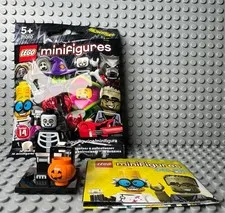 LEGO SERIES 14 MONSTERS -- SKELETON GUY MINIFIGURE W INSTRUCTIONS COL14-11 NEW