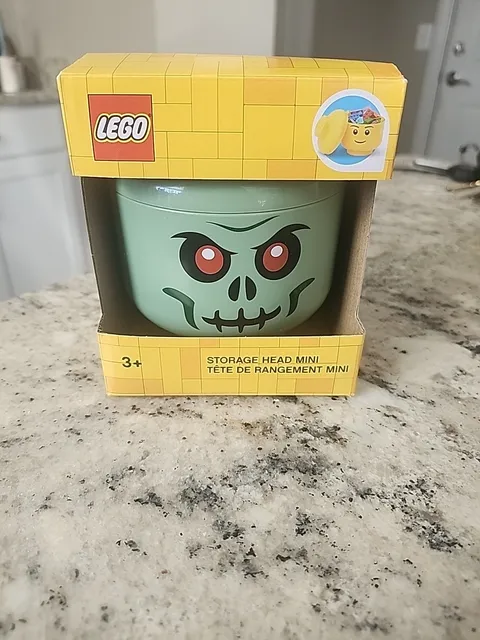 LEGO Storage Head Small - Zombie NEW