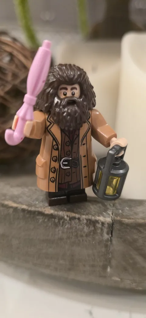 Harry Potter Rubeus Hagrid Lego Mini Figure hp144 Lantern Umbrella Minifig