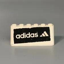 Vtg Lego Adidas sign sticker brick