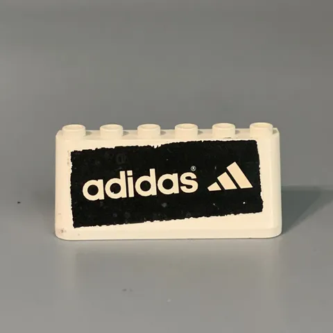 Vtg Lego Adidas sign sticker brick
