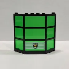 Lego Window 3x8x6 Bay with Fixed Trans-Brown Glass + Yellow Star Police (30185)