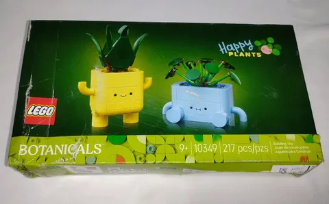 LEGO Botanicals Happy Plants 10349 • 217pcs • Cute Plant Pots • New/Complete Set
