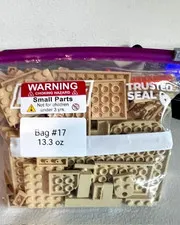 Tan LEGO Mixed Pieces Quart Bag 13.3 oz
