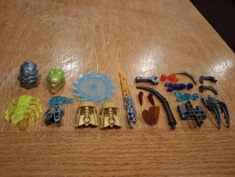 LEGO BIONICLE Bulk Lot Mixed Parts Pieces & Accessories Multicolor Plastic