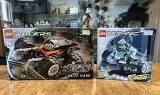 New Sealed Vintage LEGO Lot Technic 8236 Bike Burner Motorcycle 8648 Racer Truck