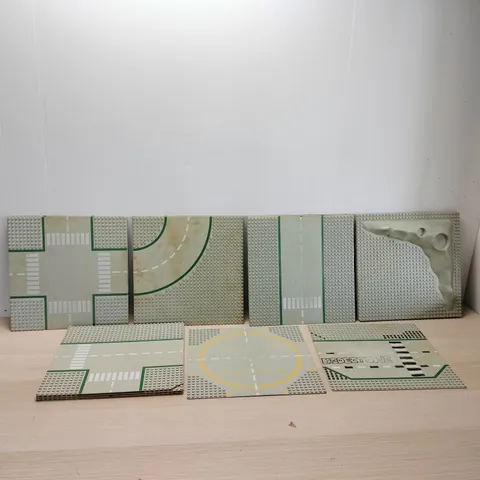 Vintage Lego City Grey Road Street Base Plates  lot of 21