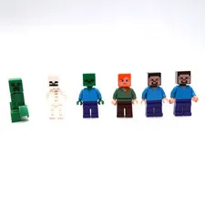 Lego Minecraft Minifigure Lot of Steve Alex Zombie Skeleton Creeper