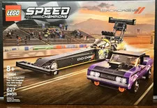 LEGO Speed Champs Mopar Dodge SRT Top Fuel Dragster and 1970 Dodge Challenger
