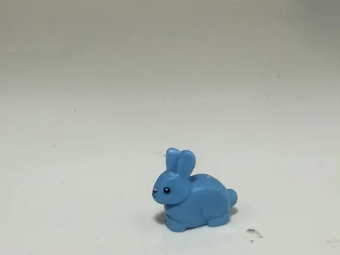 LEGO-Bunny / Rabbit with Black Eyes with White Pupils, Bright Pink Nose Patter