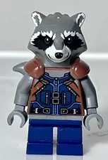 LEGO Marvel Super Heroes Rocket Raccoon Minifigure sh0384 From Sets 76079 76102