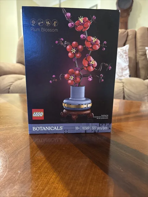LEGO Plum Blossom Flower (10369) Botanical Collection Building Set, 327 Pieces