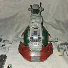 Lego Star Wars Slave 1 Boba Fett Fig & Han Incomplete Construction Set No Manual