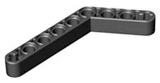 Lego Black TECHNIC Liftarm Modified Bent Thick 1 x 9 (6 - 4) Part 6629 T1