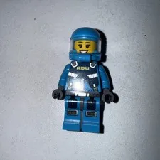 LEGO Alien Conquest Alien Defense Unit ADU Soldier 3 Minifigure Blue 7052 7066