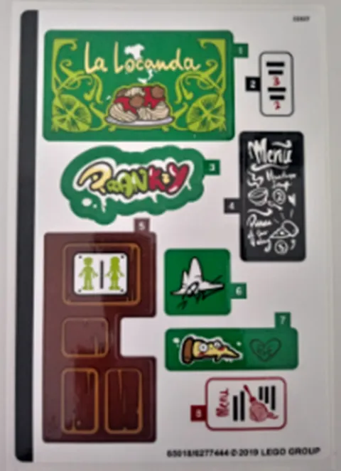LEGO STICKER SHEET ONLY 41379 HEARTLAKE CITY RESTAURANT New from set