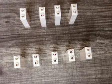 9 pieces White Genuine Lego 1 x 2 x 5 Brick part 2454 open studs WYSIWYG IRL