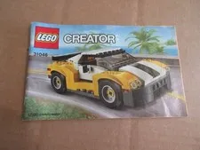 LEGO Creator yellow car 31046 manual