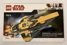 Lego Star Wars 75214 Anakin's Jedi Starfighter Instruction Manual Only