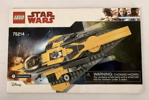 Lego Star Wars 75214 Anakin's Jedi Starfighter Instruction Manual Only