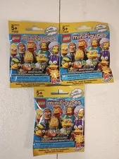 Simpsons-Lego-Series 2-SET OF 3-Random Blind Bags-NEW IN PACKAGE