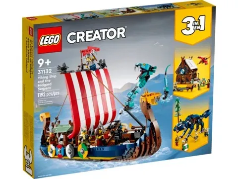 NIB LEGO 31132 Viking Ship and the Midgard Serpent BRAND NEW -SEALED -RETIRED