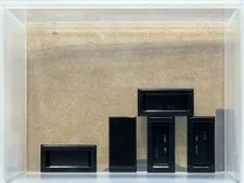 LEGO Parts - Black Tile 1 x 2 - No 3069 - QTY 5