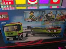 LEGO City 60254 New-Race Boat Transporter Semi Truck-Retired Set 🚤🚤