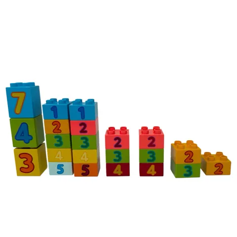 Lego DUPLO-12 Printed Graphics-Number -Blocks Specialty-Lot Mixed Replacements