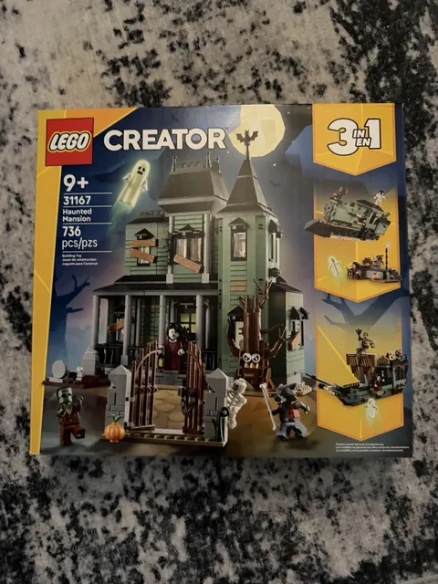 LEGO Creator 3 in 1 Haunted Mansion 31167 Complete Set 736 Pieces Box
