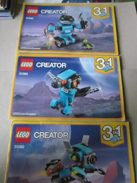 Lego Creator Building Instructions Instruction 31062 Part 1,2,3. Part 1,2,3