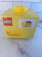 LEGO Storage Head Mini Boy 4" Yellow Organizer 2025 New Rare
