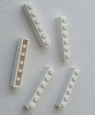 NEW LEGO 5X WHITE 1X6 BRICK #3009.