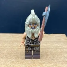 LEGO Beorn Minifigure The Hobbit LOTR lor075 Long Hair Beard Axe 79011