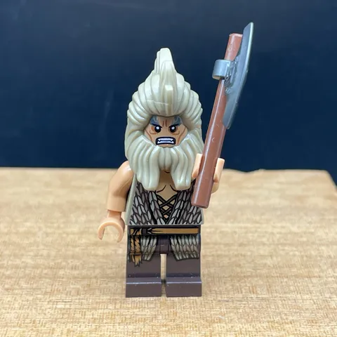 LEGO Beorn Minifigure The Hobbit LOTR lor075 Long Hair Beard Axe 79011