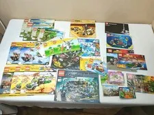 Large Lot of 28 LEGO Atlantis Kingdoms Friends Elves World Racers Manuals ONLY