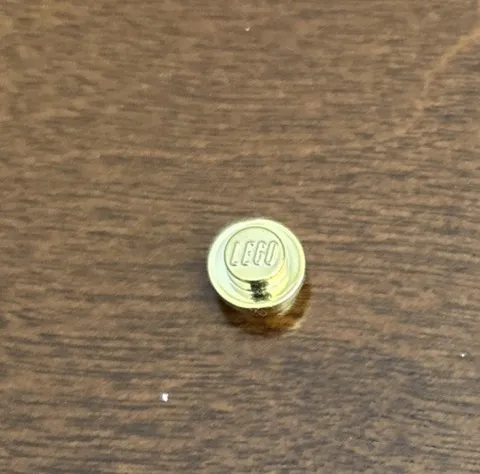 LEGO Chrome Gold 1x1 Plate Round Harry Potter Quidditch Practice Part