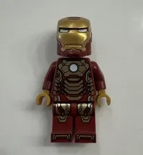 Lego Marvel Iron Man - Mark 42 Armor sh0072 sh0072a (Tony Stark Head)