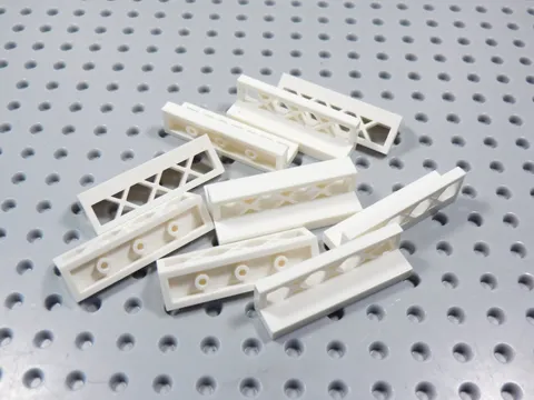 LEGO Lot of 10 White 1x4x1 Lattice Fence Accessory Minifig BR